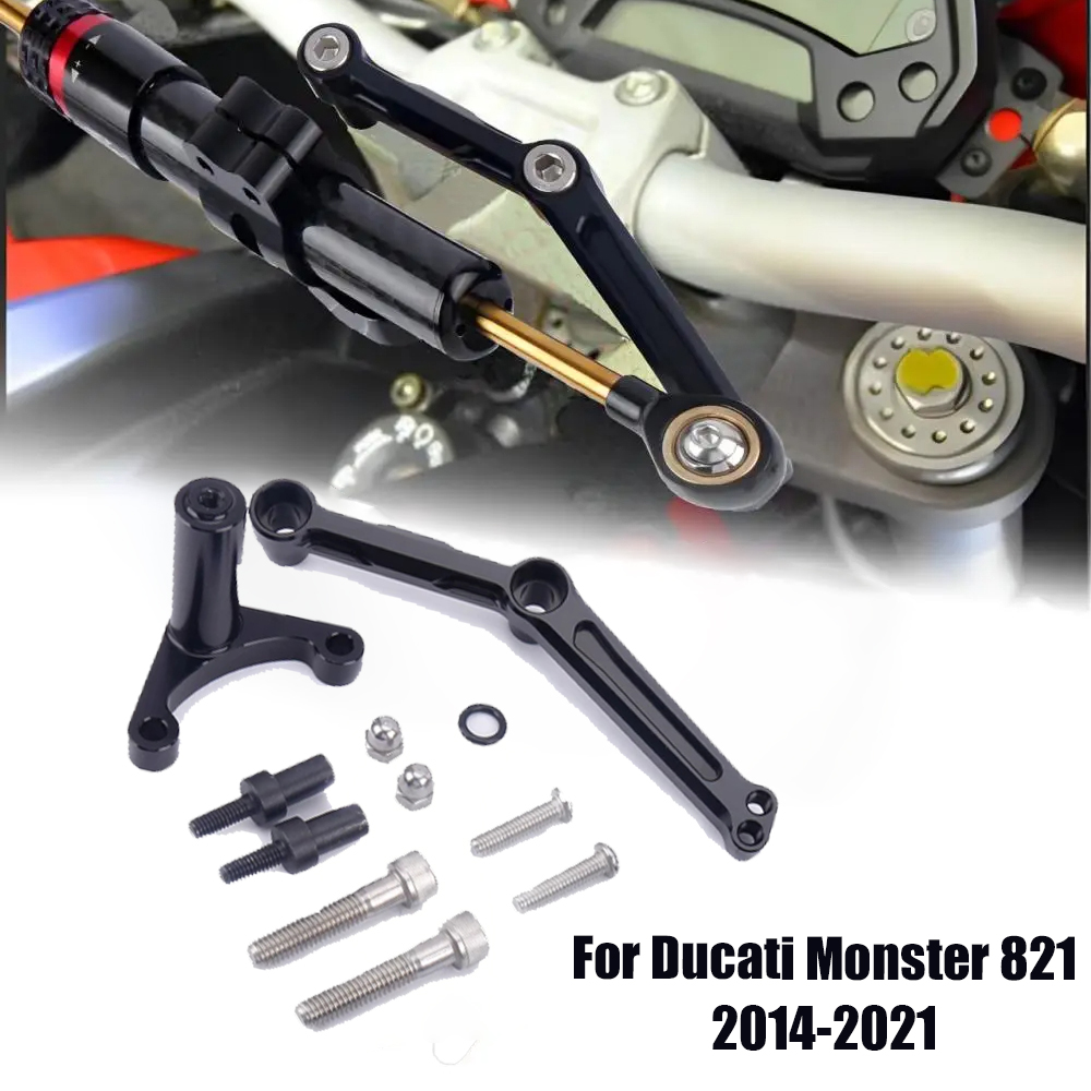 Steering Damper Stabilizer Kit Cnc - Motorcycle Accessory CNC Damper bracket For