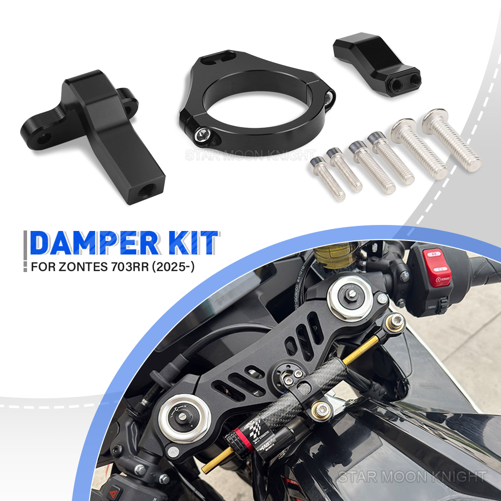 Steering Damper Stabilizer Kit Cnc - Motorcycle Steering Damper Bracket For ZONTES