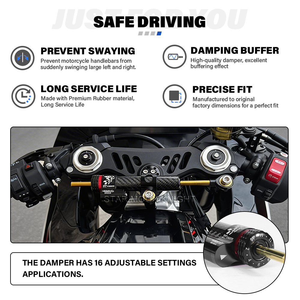 Motorcycle Steering Damper Bra - Steering Damper Stabilizer Kit Cnc ulasan dan harga